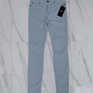 7 For All Mankind Skinny Jeans in Light Blue